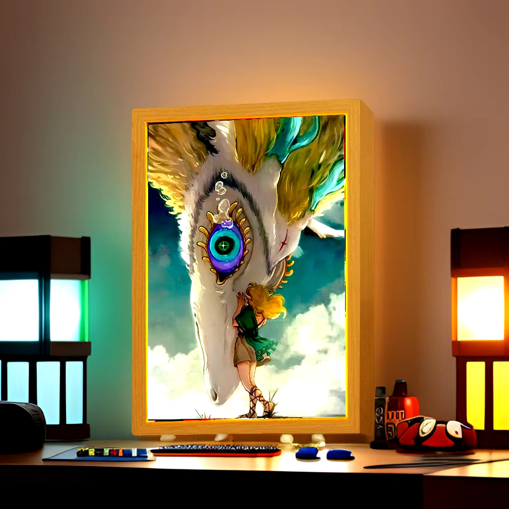 Legend of Zelda Light Painting Photo Frame Princess Zelda Action Figure Led Night Light Anime Figures Collection Room Decor Gift